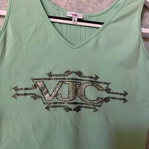 90’s- Y2K Versace rhinestone tank